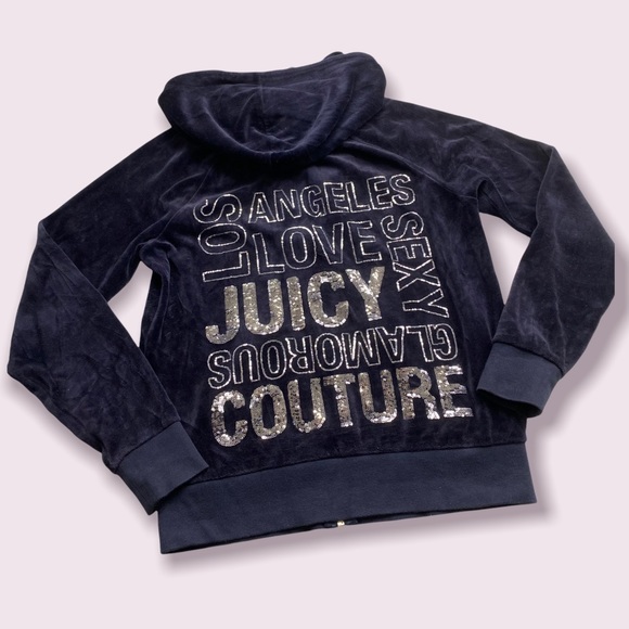 Juicy Couture Vintage Velour zip up track jacket